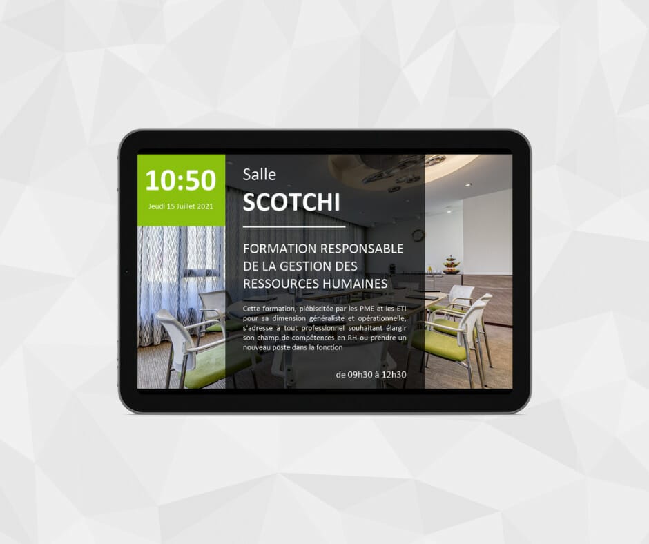With room booking and dynamic display, organizations benefit from an instant view of availabilities. This synergy simplifies reservations, prevents duplicates, and meets the needs of today's businesses.