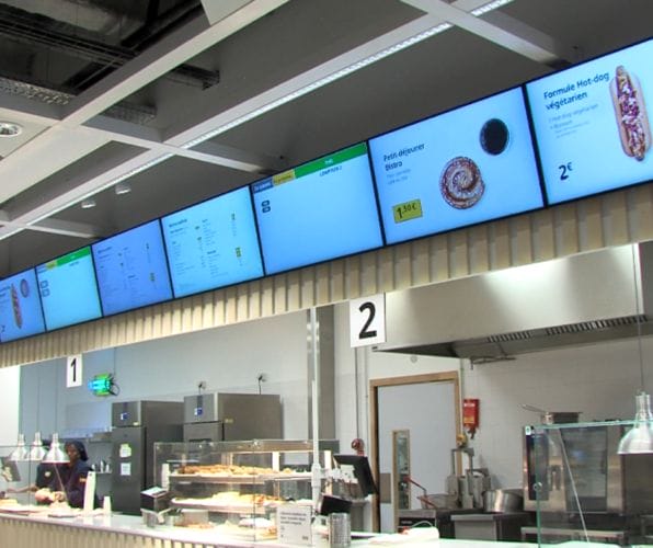Digital menu boards, utilizing dynamic displays, bring a touch of modernity to the restaurant industry by replacing traditional menu posters.